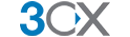 3CX logo – VoIP and business communication partner supported by Sunrise IT.
