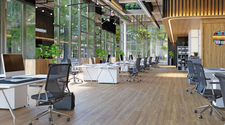 Modern office workspace with advanced IT infrastructure, cloud-enabled devices, and secure managed services — future-proof business technology designed to boost productivity and streamline collaboration.
